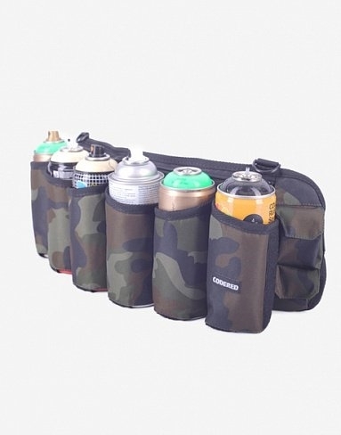 Сумка поясная для баллонов Cans Bag Зелёный Камуфляж - фото 10577