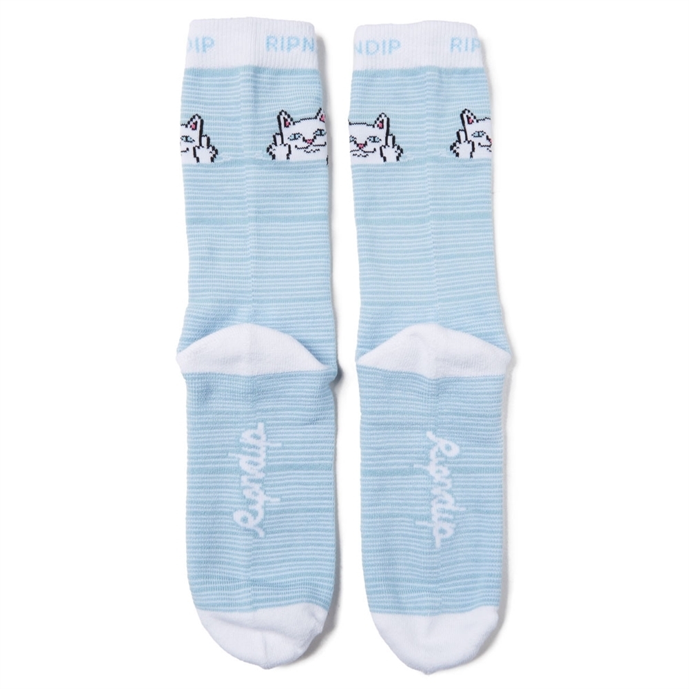 RIPNDIP Носки Peeking Nermal Socks Baby Blue / White - фото 14290