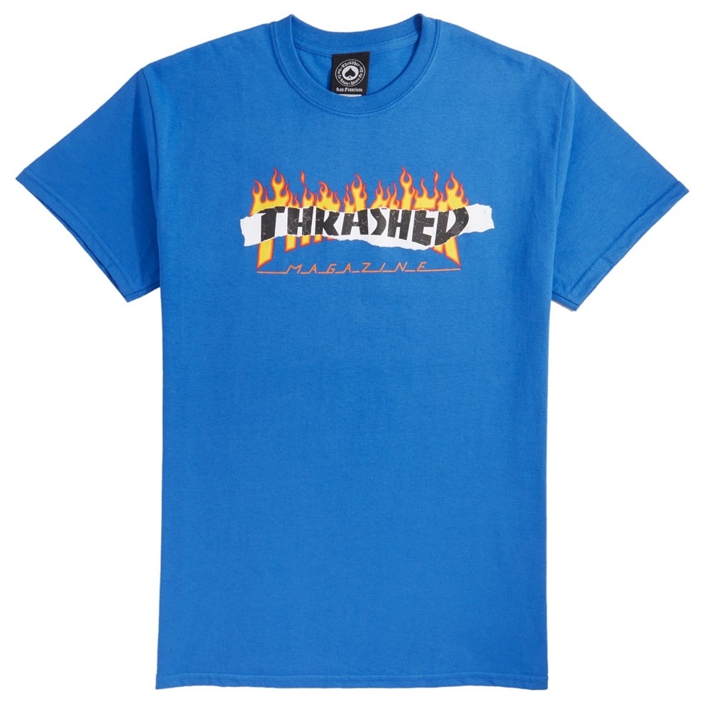 Thrasher футболка RIPPED S/S ROYAL BLUE - фото 14550