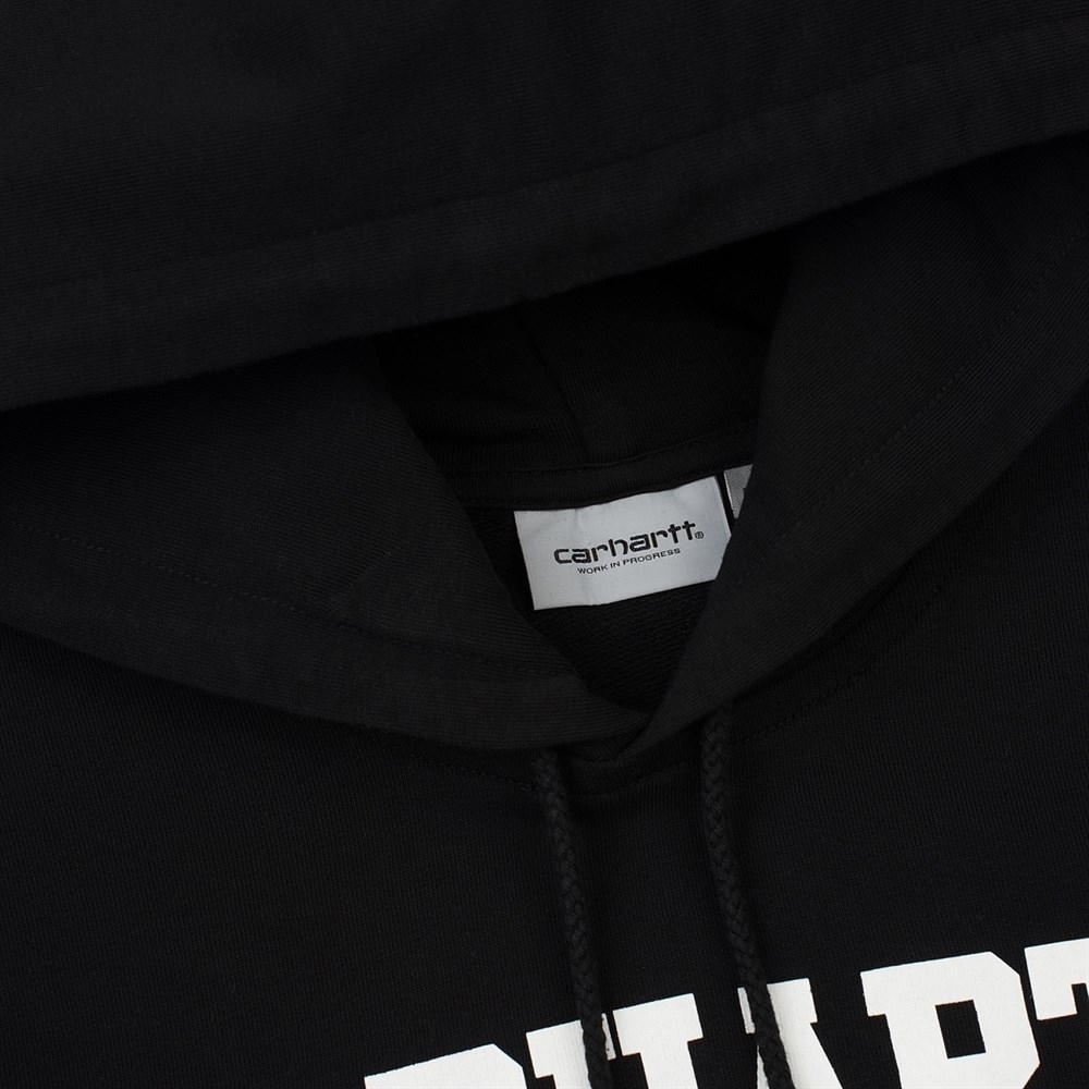 Carhartt WIP толстовка Hooded College Sweatshirt BLACK / WHITE - фото 16273