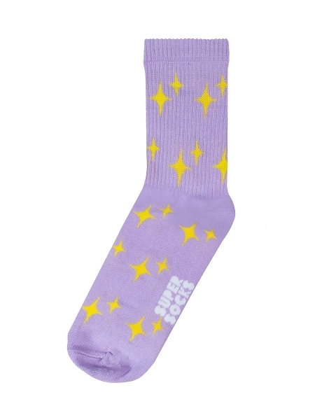 Носки SUPER SOCKS Звездочки (35-40, Фиолетовый ) - фото 16450