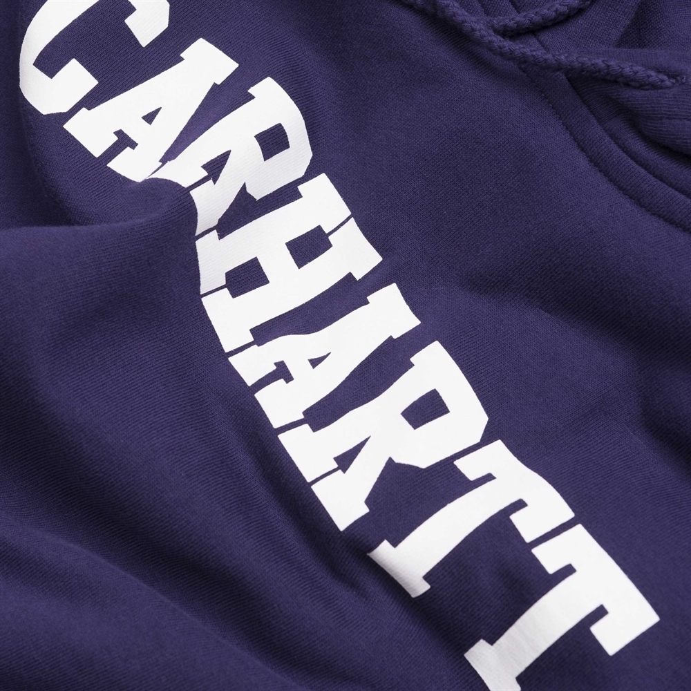 Carhartt WIP толстовка Hooded College Sweatshirt ROYAL VIOLET / WHITE - фото 16763