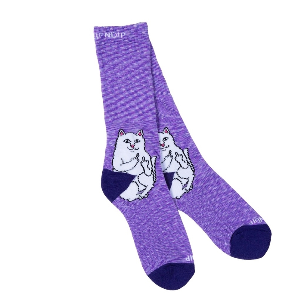 Носки Ripndip Lord Nermal Socks Purple Speckle - фото 17189