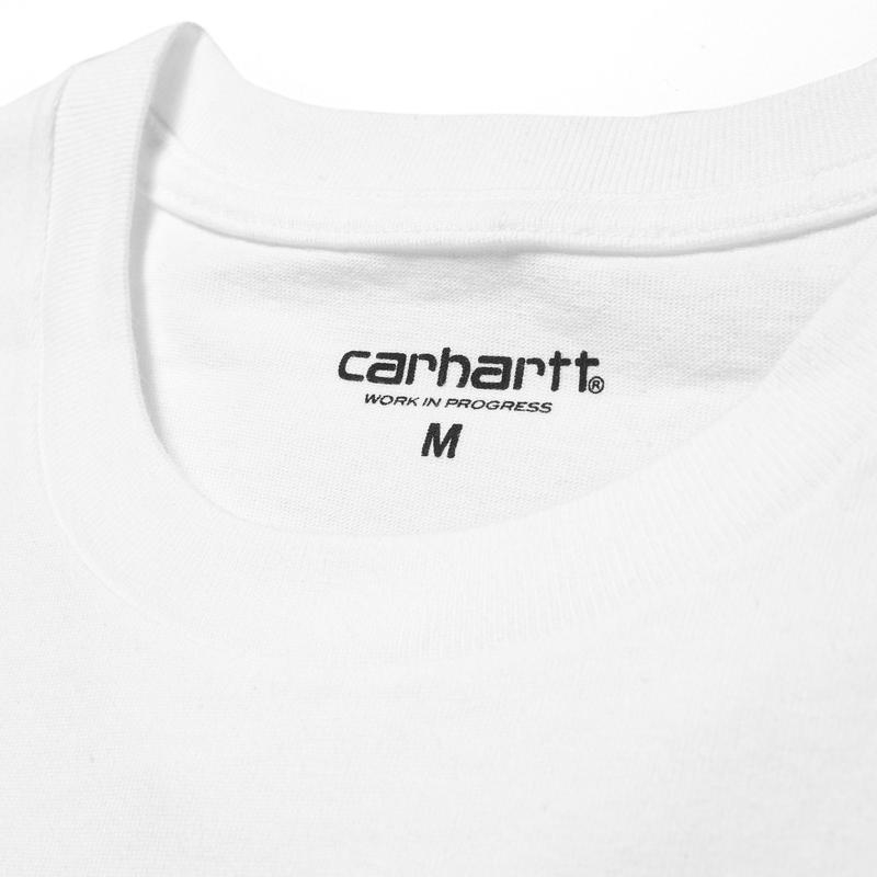 Carhartt WIP Футболка S/S College T-Shirt WHITE / BLACK. - фото 17742