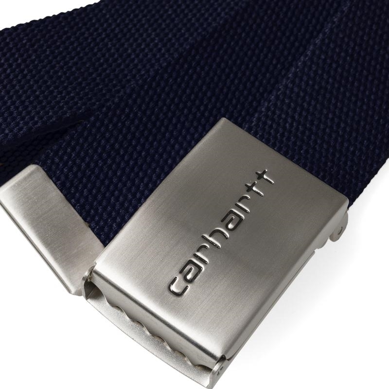 Carhartt WIP Ремень Clip Belt Chrome BLUE. - фото 17792
