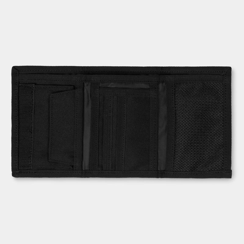 Carhartt WIP Бумажник Payton Wallet BLACK / WHITE. - фото 17826