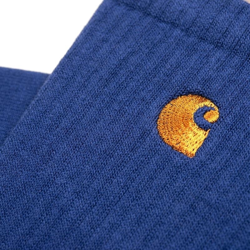 Carhartt WIP Носки Chase Socks SUBMARINE / GOLD. - фото 17842