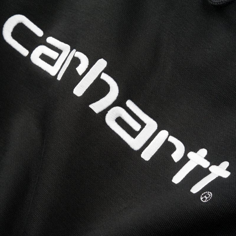 Carhartt WIP Толстовка с капюшоном Hooded Carhartt Sweatshirt BLACK / WHITE - фото 18055