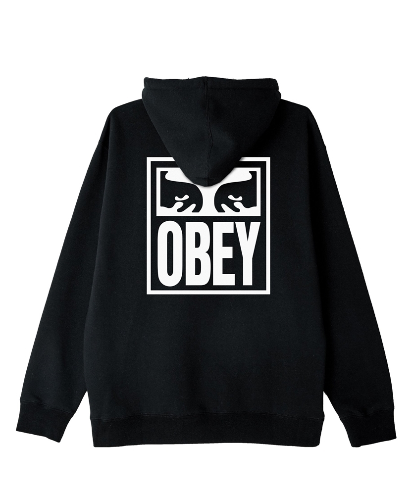 Obey Толстовка с капюшоном OBEY EYES ICON 2 BLACK - фото 18057