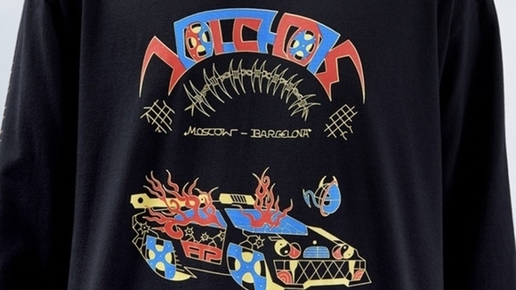 Лонгслив Волчок ВОЛЧОК х LAMBO черный - фото 19903