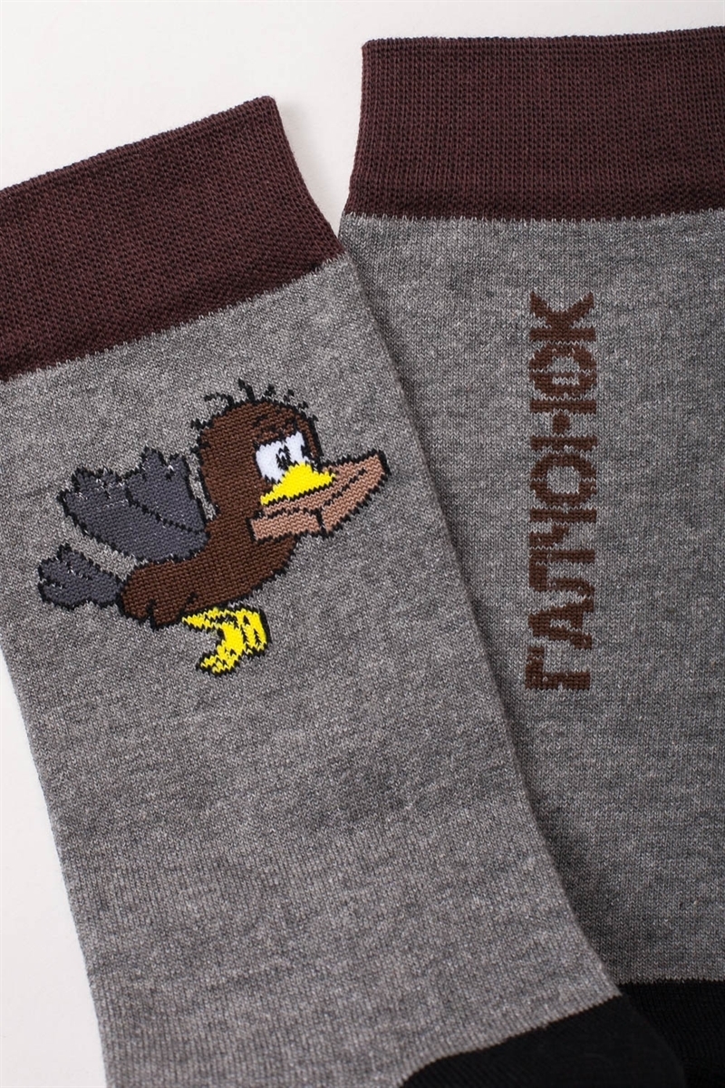 Носки ЗАПОРОЖЕЦ Галчонок-18 Серый - фото 21209