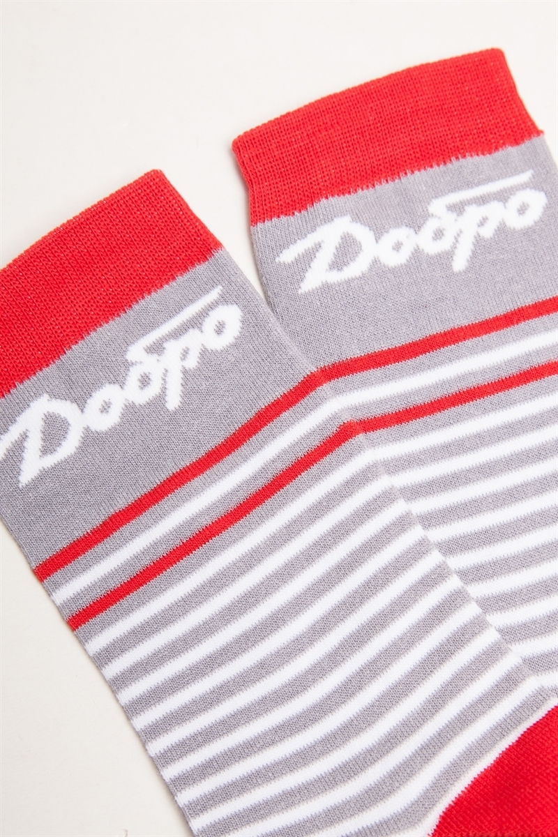 Носки ЗАПОРОЖЕЦ Добро Красный/Серый - фото 21211