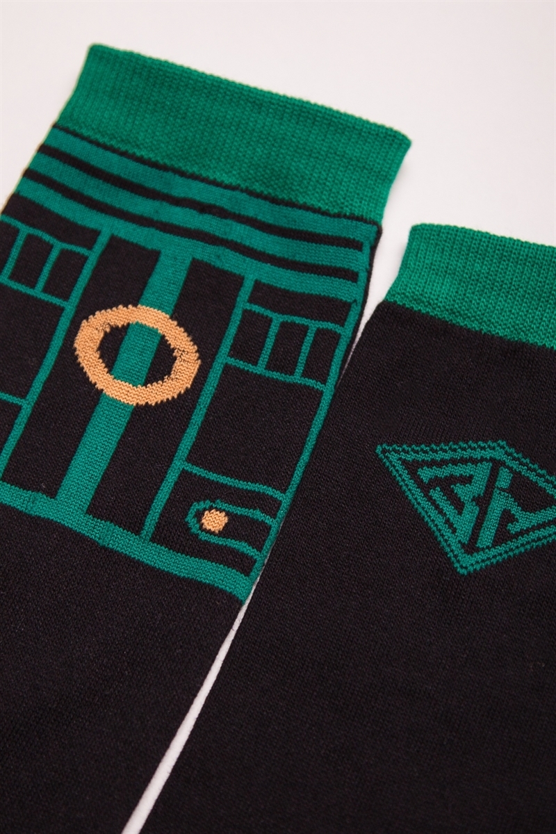 Носки ЗАПОРОЖЕЦ Тайна Третьей Планеты Скафандр-4 Черный/Зеленый - фото 21234