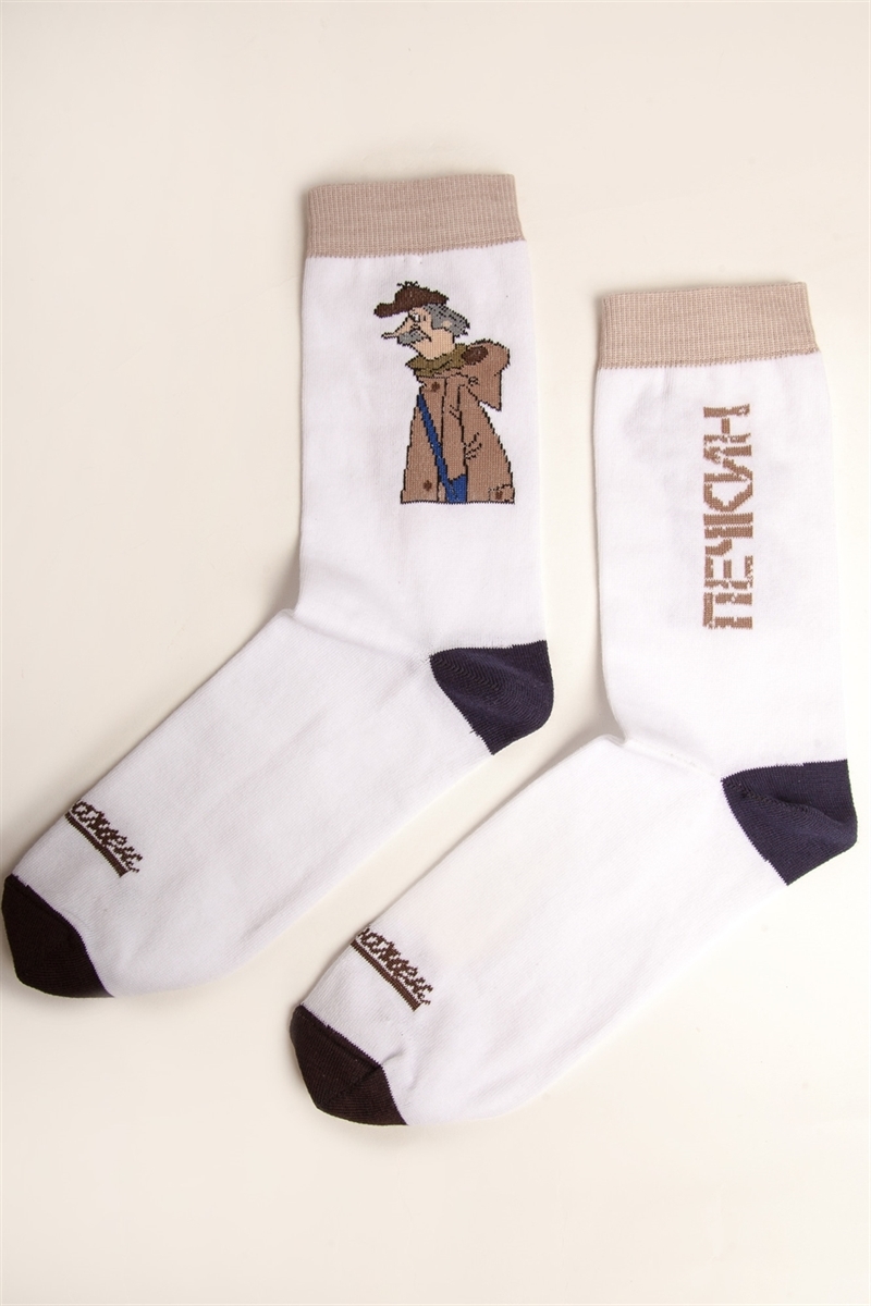 Носки ЗАПОРОЖЕЦ Печкин-18 Белый - фото 21240