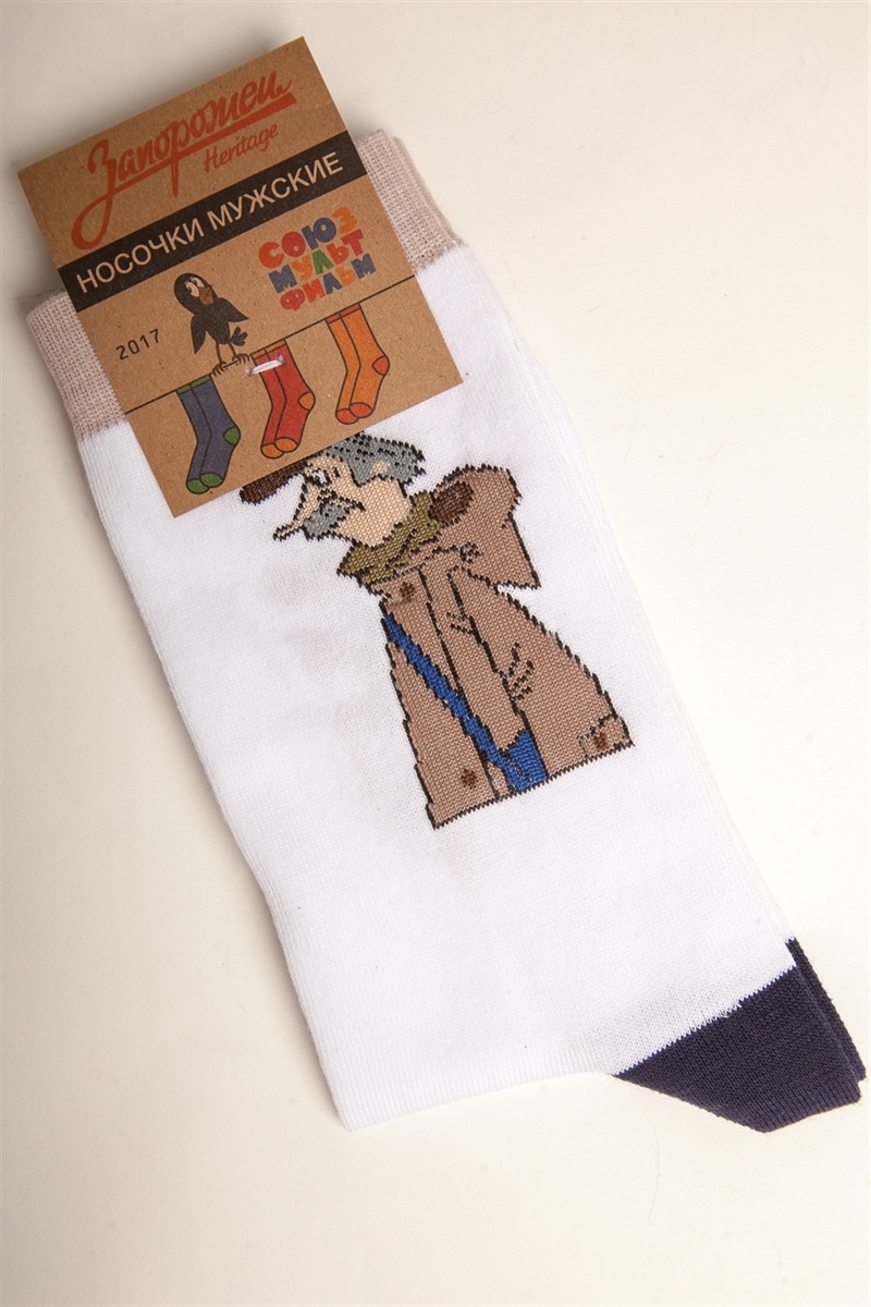 Носки ЗАПОРОЖЕЦ Печкин-18 Белый - фото 21243