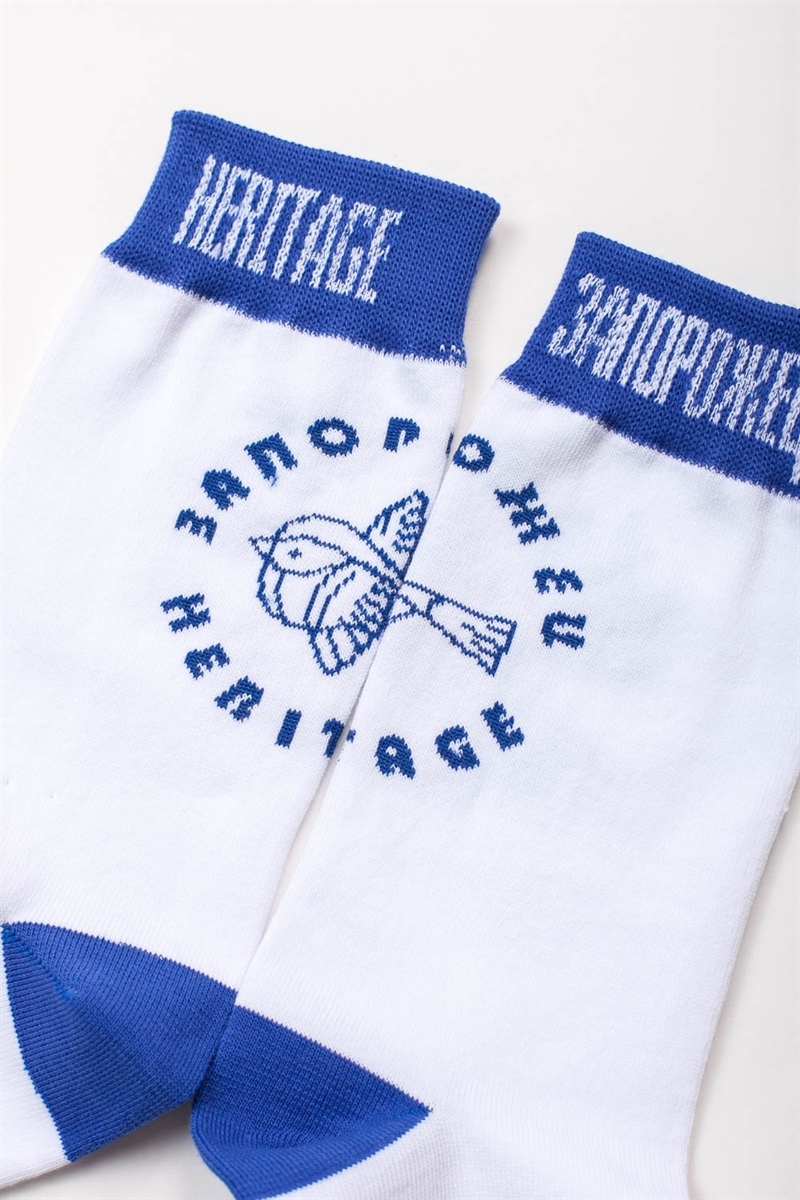 Носки ЗАПОРОЖЕЦ Лого Птица Белый - фото 21331