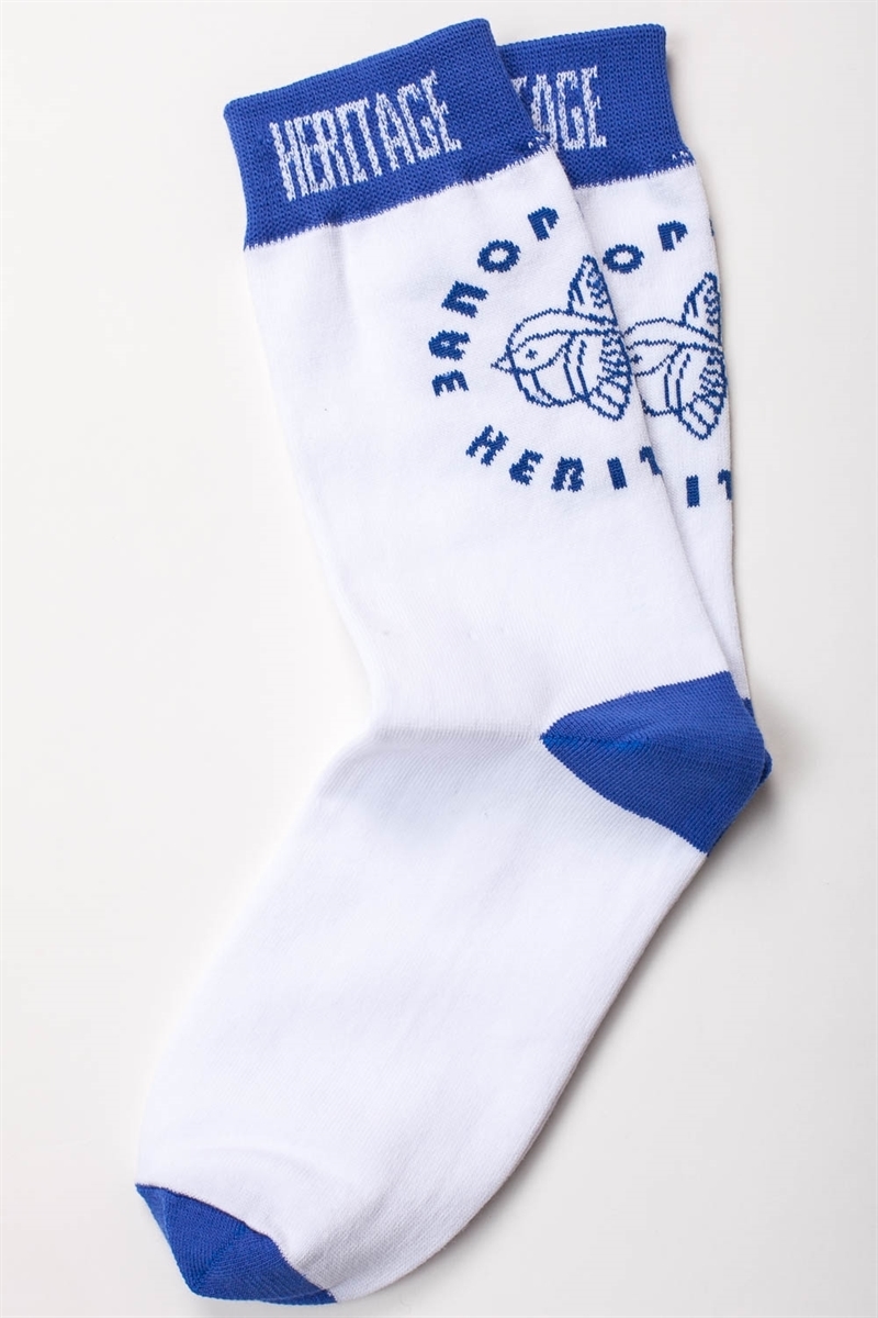 Носки ЗАПОРОЖЕЦ Лого Птица Белый - фото 21333
