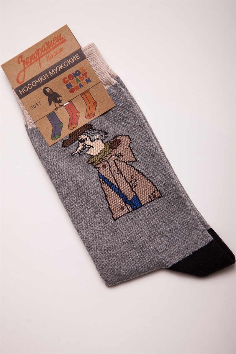 Носки ЗАПОРОЖЕЦ Печкин-18 Серый - фото 21339