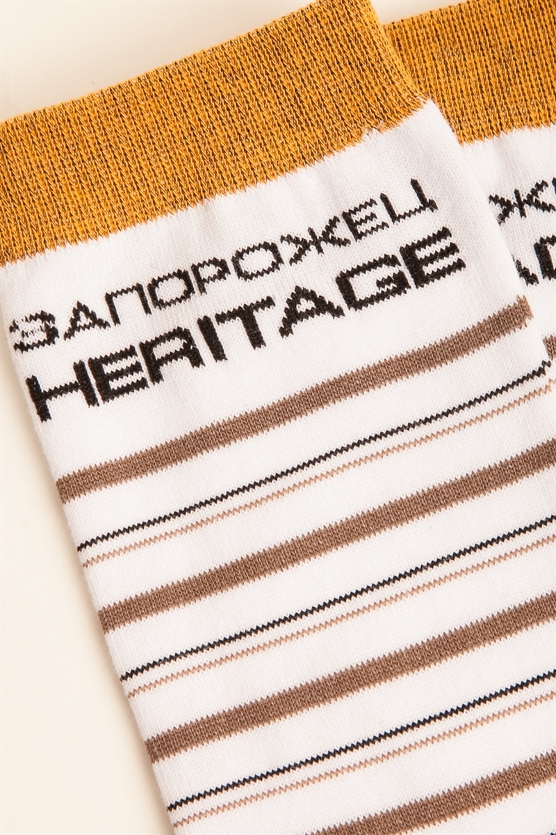 Носки ЗАПОРОЖЕЦ Полосы 3 Белый 35-40 - фото 21427