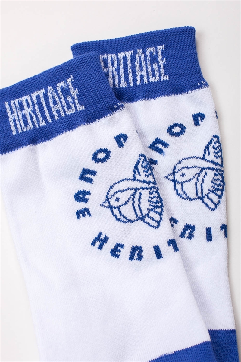 Носки ЗАПОРОЖЕЦ Лого Птица Белый 35-40 - фото 21432