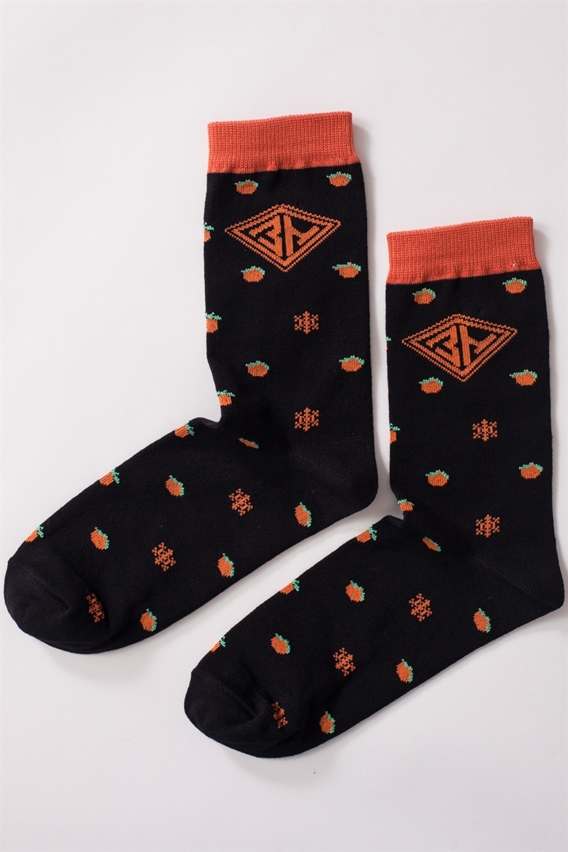 Носки ЗАПОРОЖЕЦ Апельсин и Снежинки - фото 21462