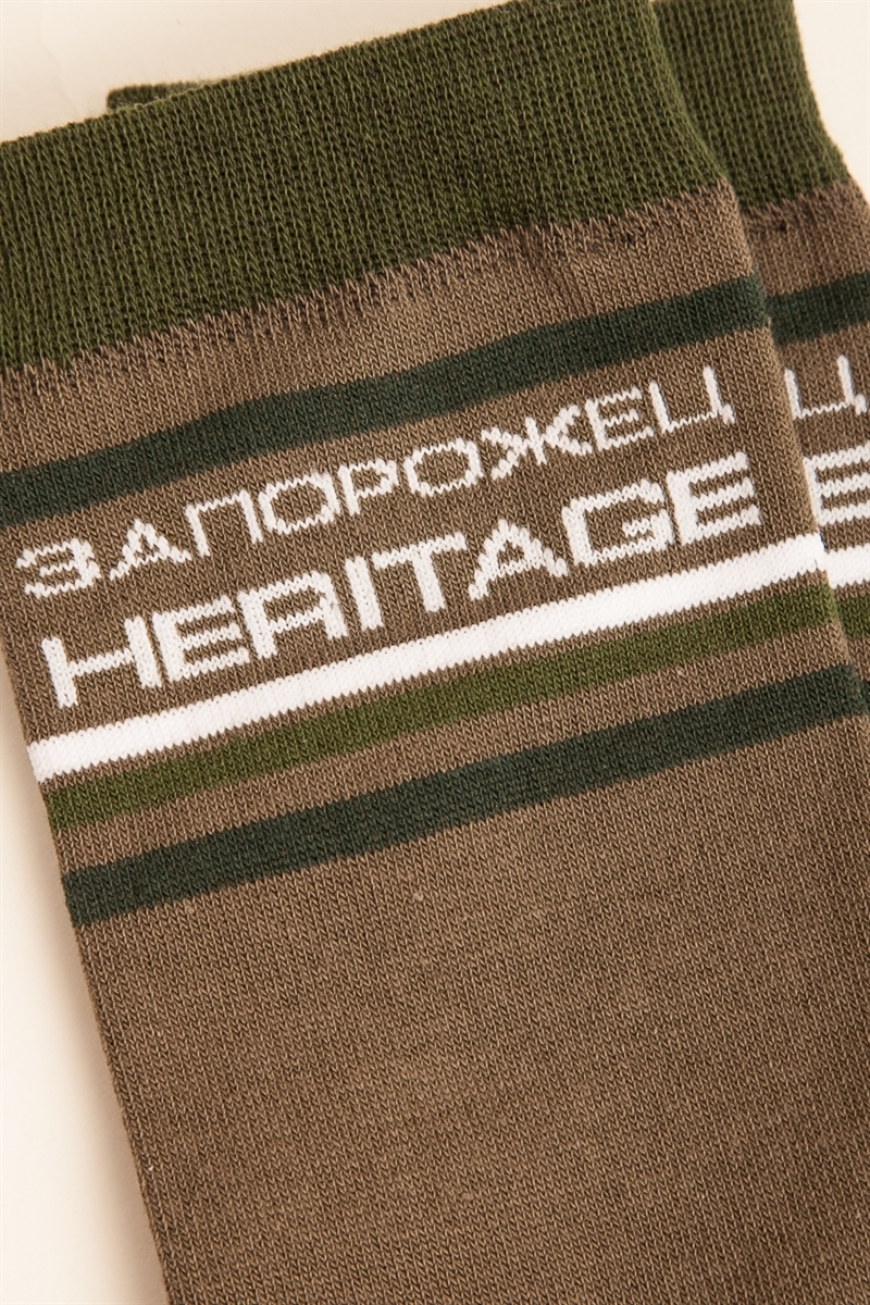 Носки ЗАПОРОЖЕЦ HERITAGE Лого 2019 Темно-Оливковый - фото 21487