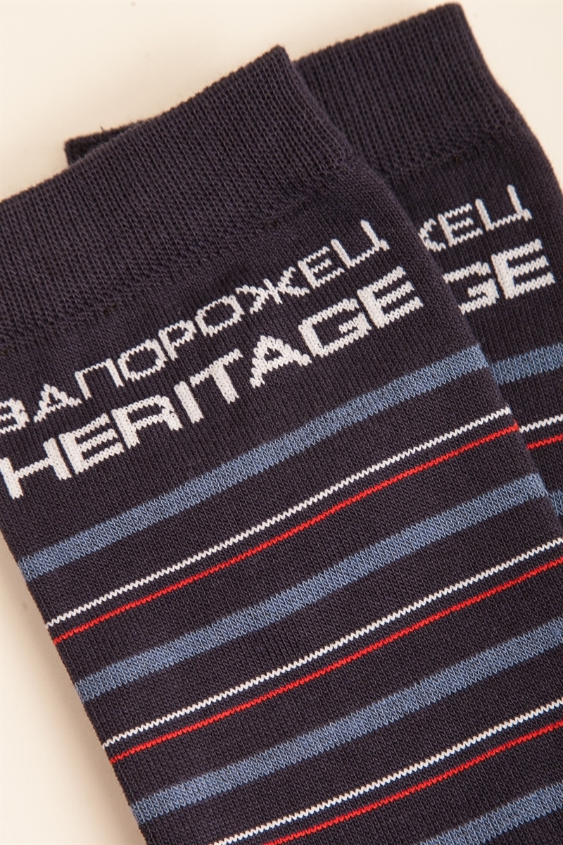 Носки ЗАПОРОЖЕЦ HERITAGE Полоски 2019 Темно-Синий - фото 21499