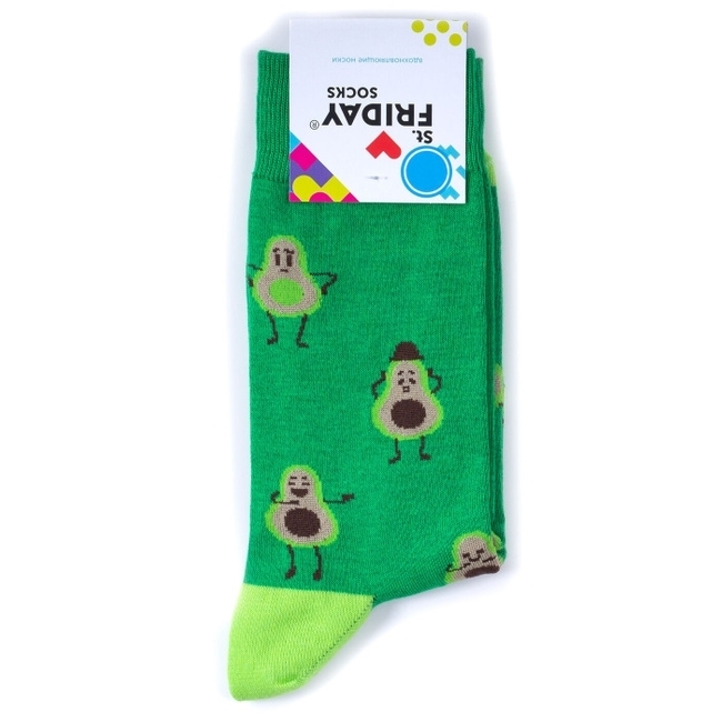 Носки St. Friday socks Настроение авокадо зеленый - фото 23451