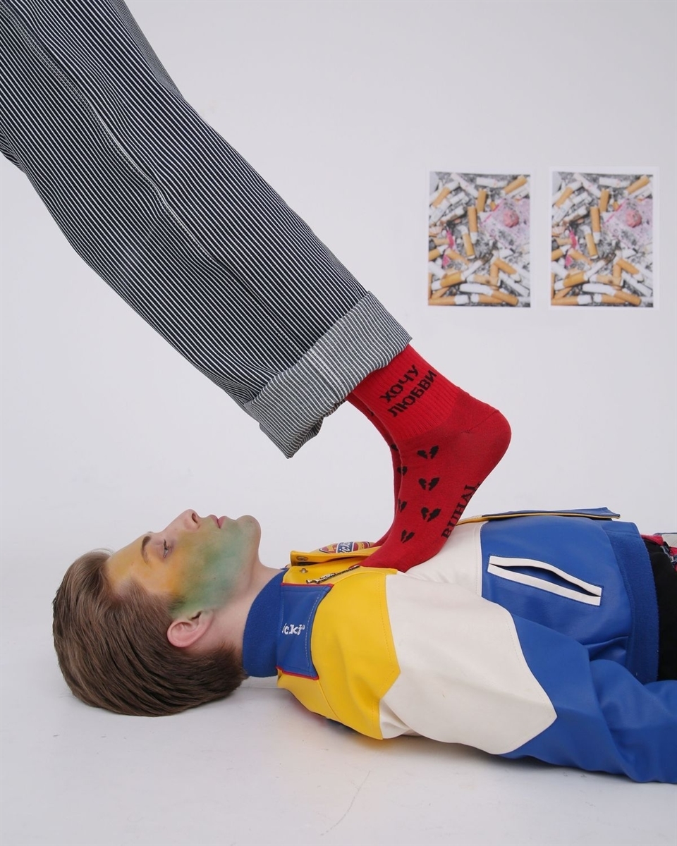 Носки St. Friday socks Я устал, хочу любви - фото 23657