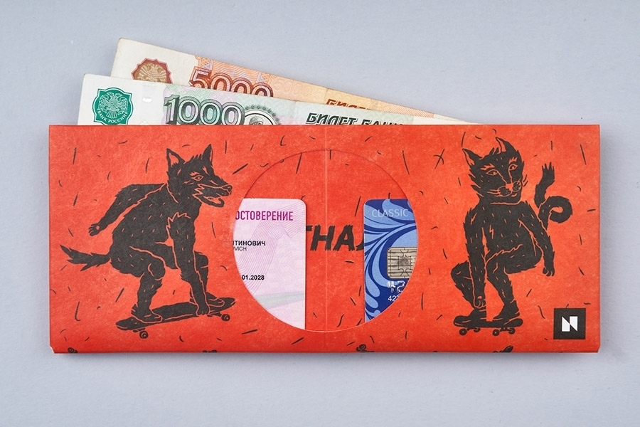 Кошелек New Wallet - New Skateanimal;сделан из Tyvek® - фото 24000