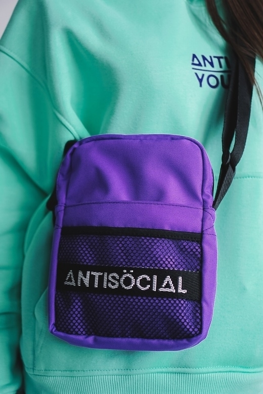 Сумка Anti Social Messenger Bag Purple - фото 26511