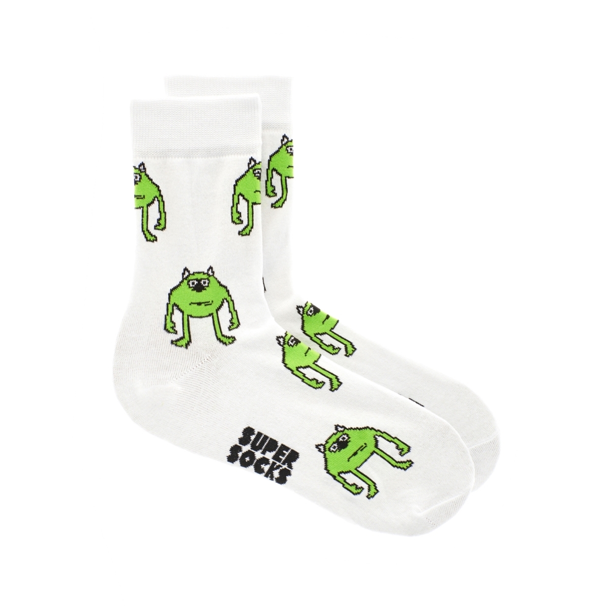 Носки SUPER SOCKS глазастик Белый - фото 26860