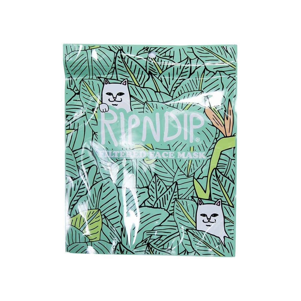 RIPNDIP Маска Nermal Leaf Ventilated Mask Black Camo - фото 27285