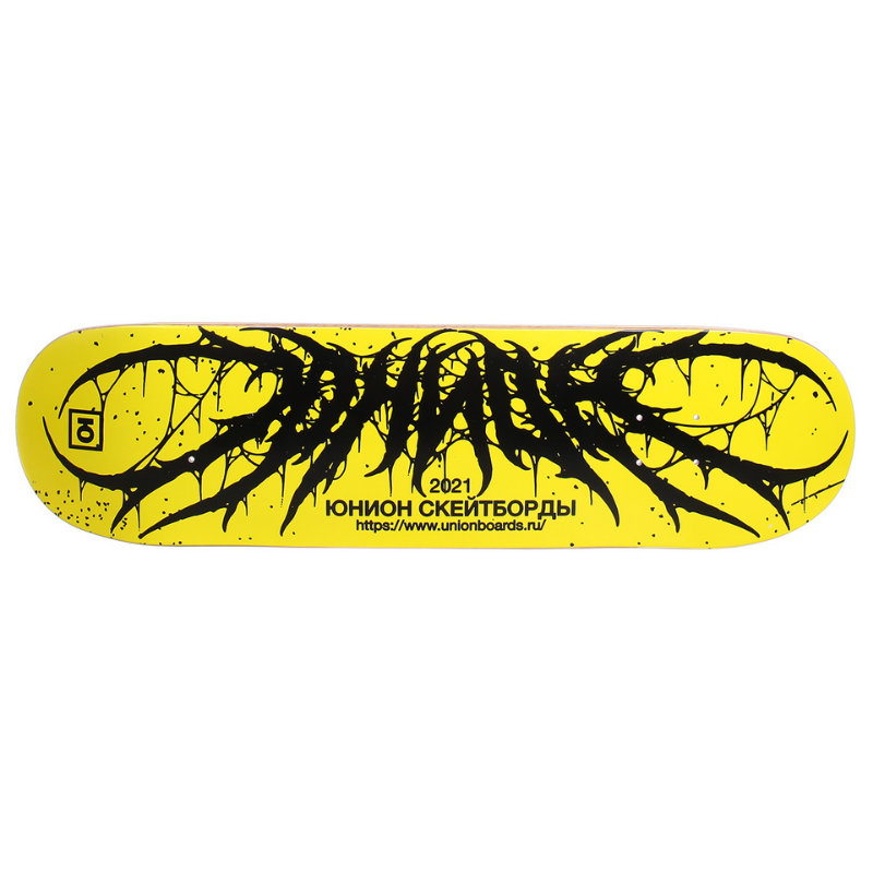 Юнион Дека Team 2 yellow-black medium concave - фото 28574
