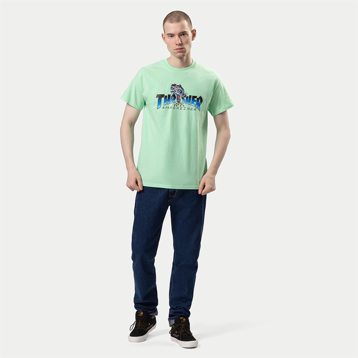 Thrasher футболка LEOPARD MAG - фото 28752