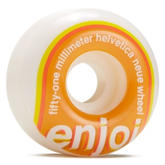 Колеса (к-т) Enjoi  Helvetica Neue Wheels Orange 51mm - фото 30243