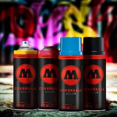 Аэрозольная краска Molotow COVERSALL COLOR #188 / 348188 MAD C cherry red - фото 31034
