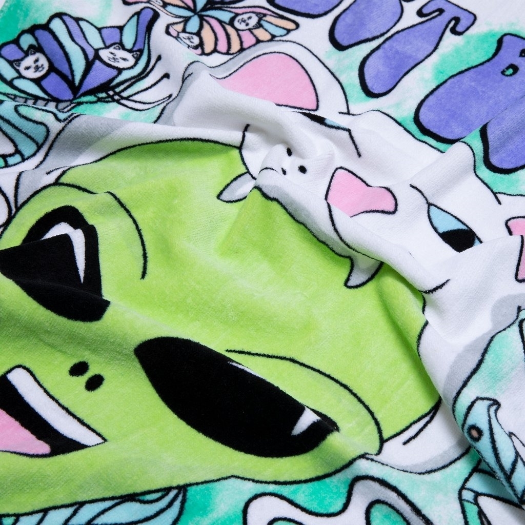 Полотенце RIPNDIP Think Factory Beach Towel Green - фото 31351