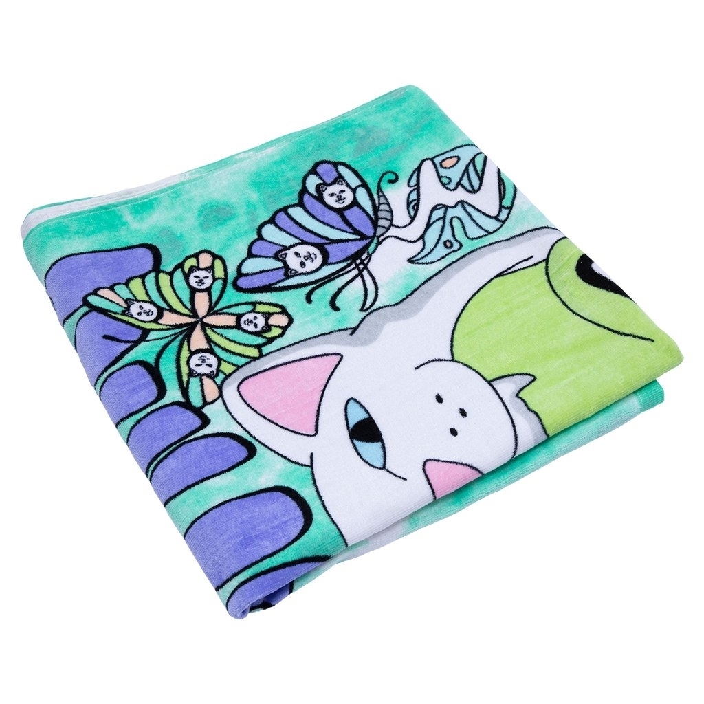Полотенце RIPNDIP Think Factory Beach Towel Green - фото 31352