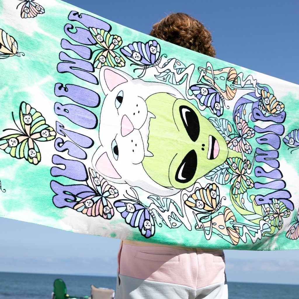 Полотенце RIPNDIP Think Factory Beach Towel Green - фото 31354