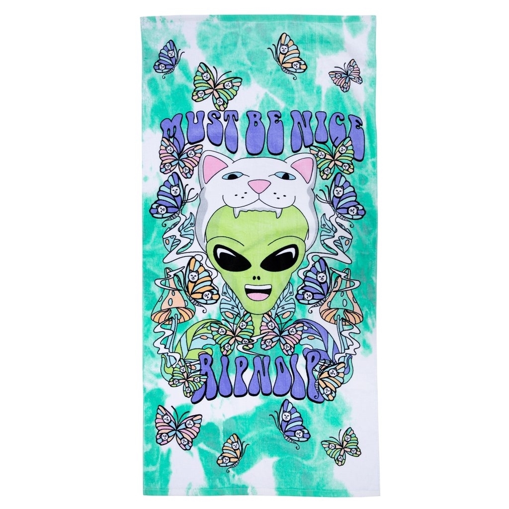 Полотенце RIPNDIP Think Factory Beach Towel Green - фото 31355