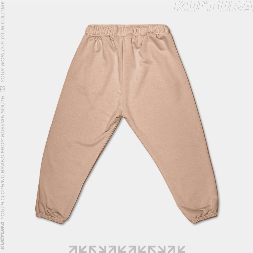 Трикотажные брюки  КУЛЬТУРА oversize  "basic", 21/22 какао - фото 31497