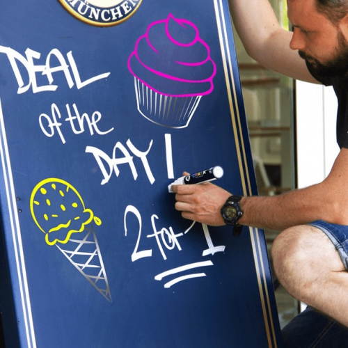 Molotow Маркер CHALK 628007 neon orange 15 мм - фото 31891