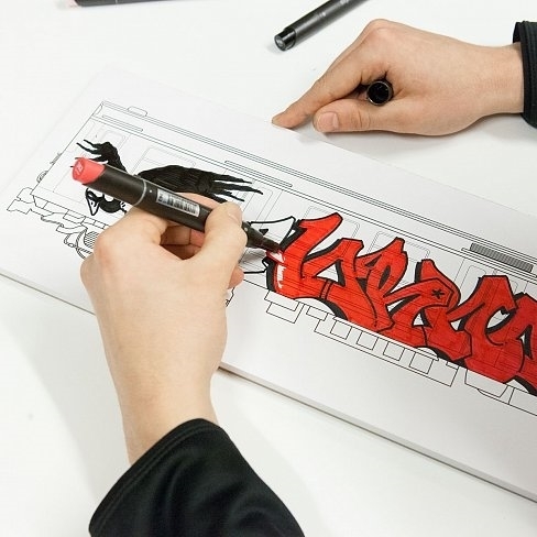 Скетчбук FLUX Stockholm subway 594x180mm 40страниц 170гр. - фото 32636