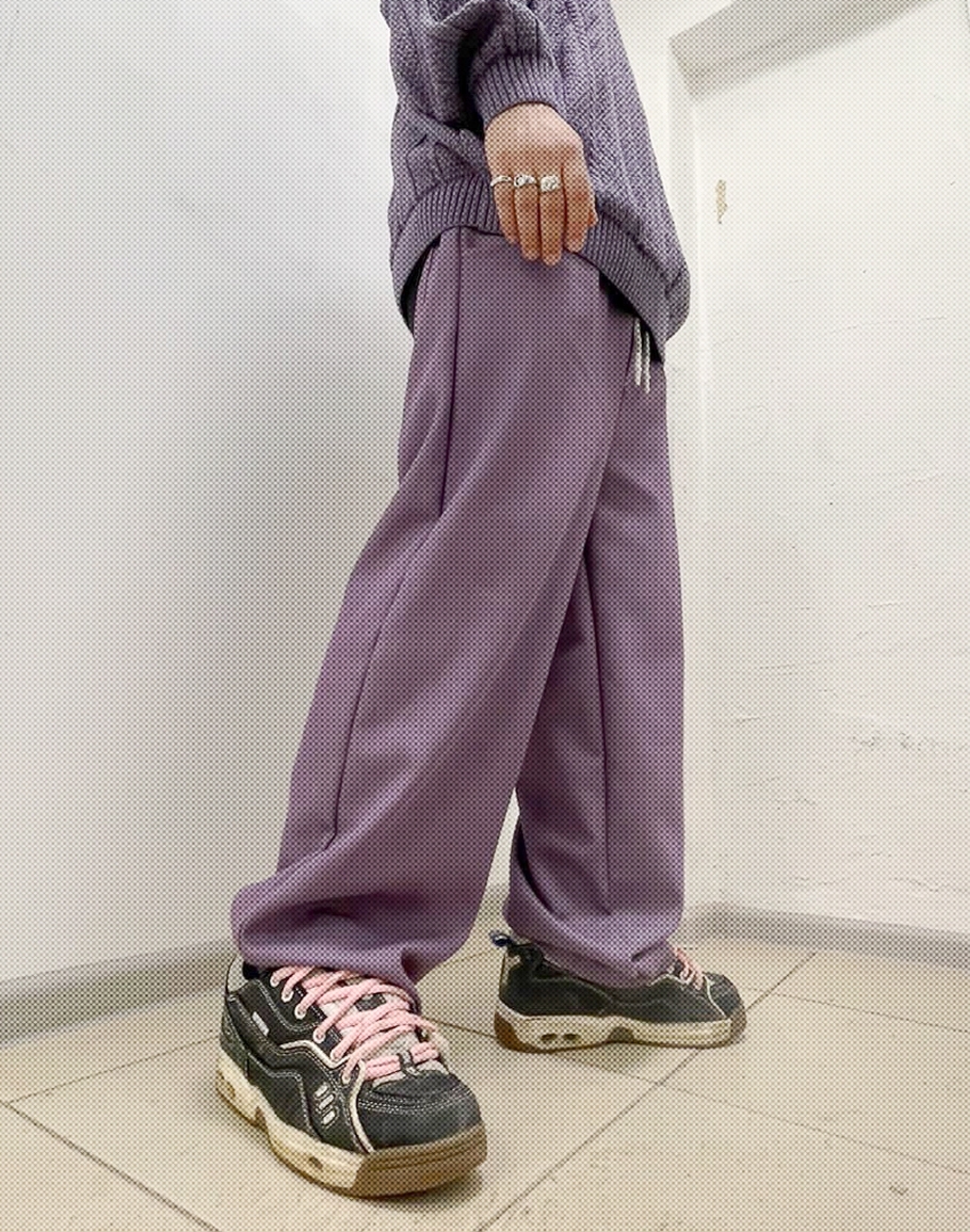 Широкие джинсовые брюки SoWhat? / розовые - фото 34002