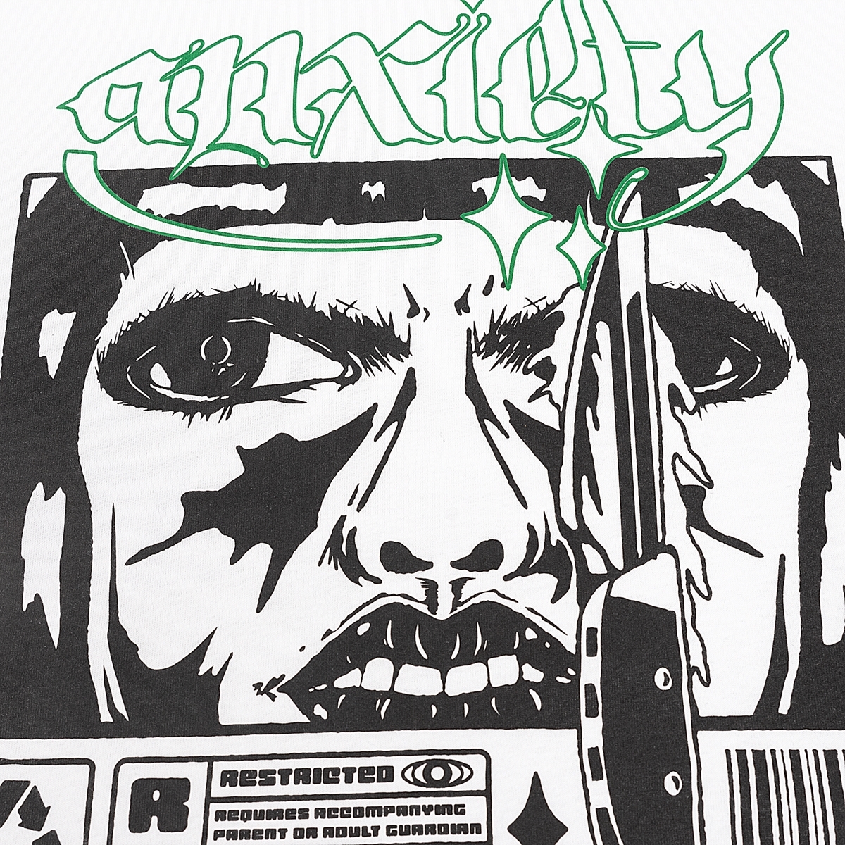 Горе Лонгслив ANXIETY LS TEE белый - фото 34058