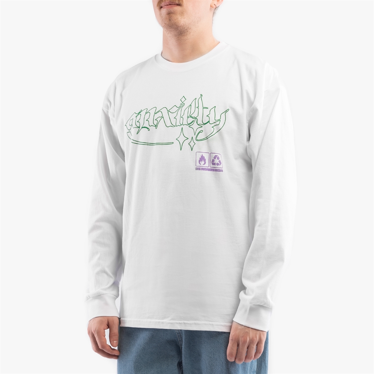 Горе Лонгслив ANXIETY LS TEE белый - фото 34061