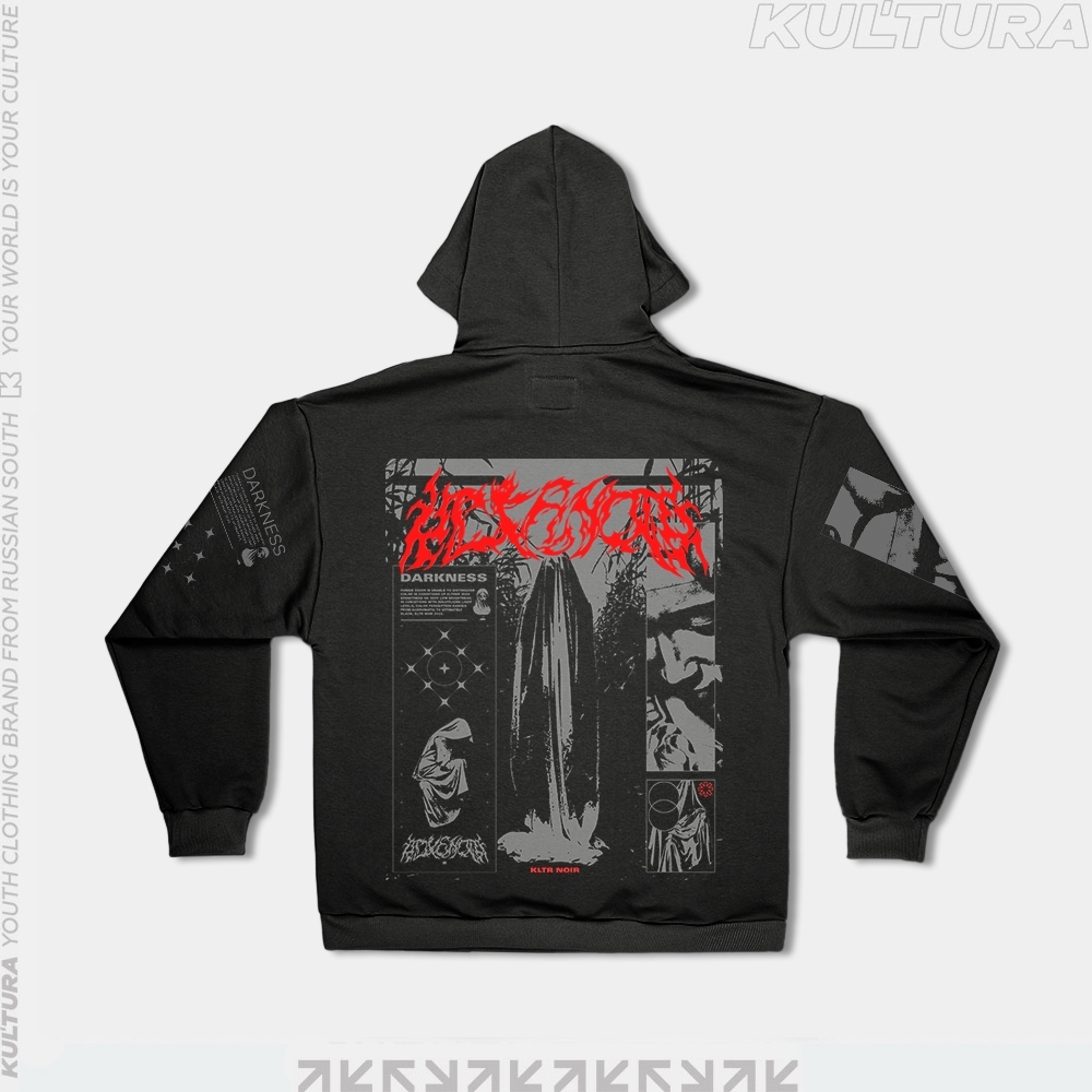 Худи КУЛЬТУРА oversize  "Noir", черный - фото 34316