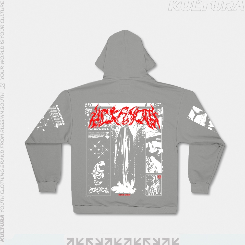 Худи КУЛЬТУРА oversize  "Noir", светло-серый - фото 34326