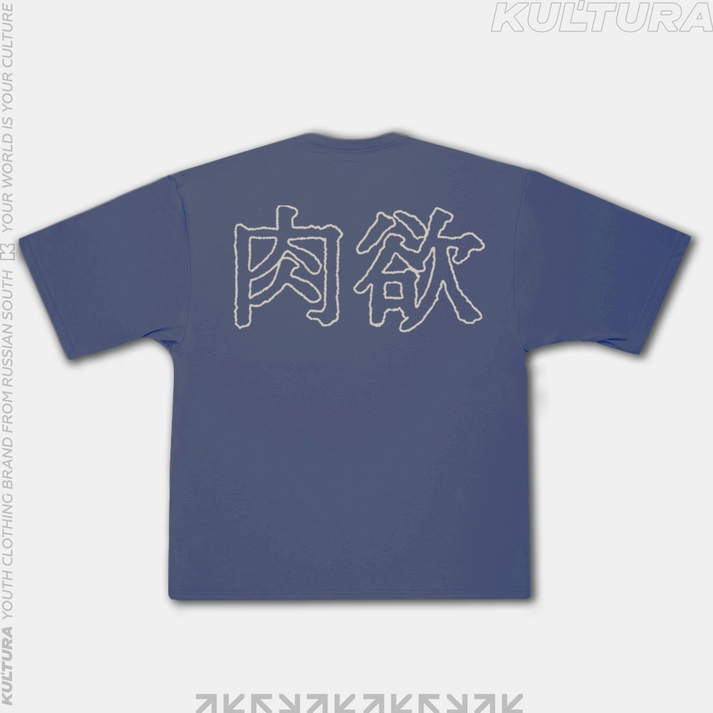 Футболка КУЛЬТУРА oversize,"Anime", синий - фото 34331